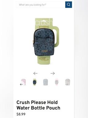 Crush Navy Bottle Pouch with Black Constellation Print